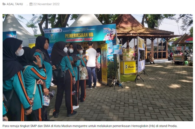 Peringati HKN ke - 58, Prodia dan Dinkes PPKB Kota Madiun Dukung Edukasi Cegah Stunting pada Remaja