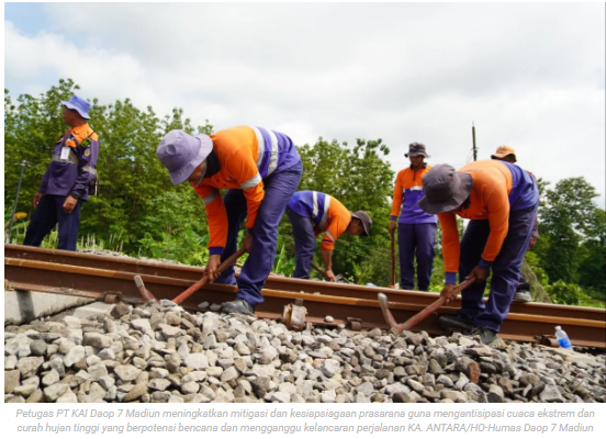 KAI Daop 7 Madiun tingkatkan mitigasi dan kesiapsiagaan prasarana