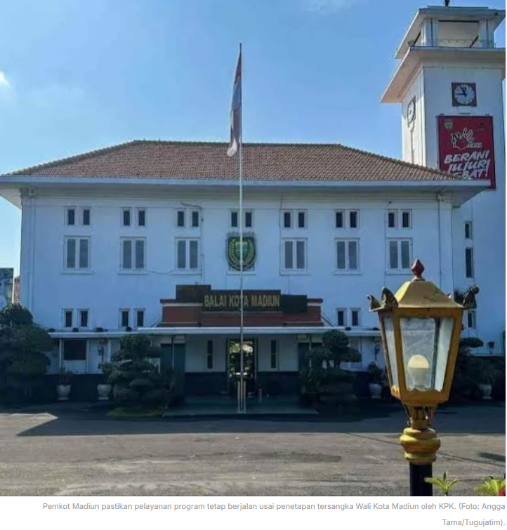 Pejabatnya Tersangka Kasus Korupsi, Pemkot Madiun Pastikan Program Tetap Berjalan