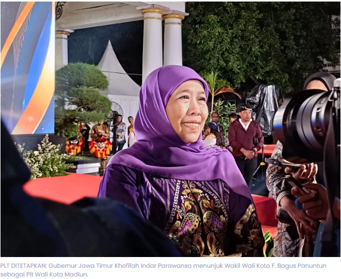 Khofifah Tunjuk Bagus Panuntun Jadi Plt Wali Kota Madiun usai Maidi Ditahan KPK