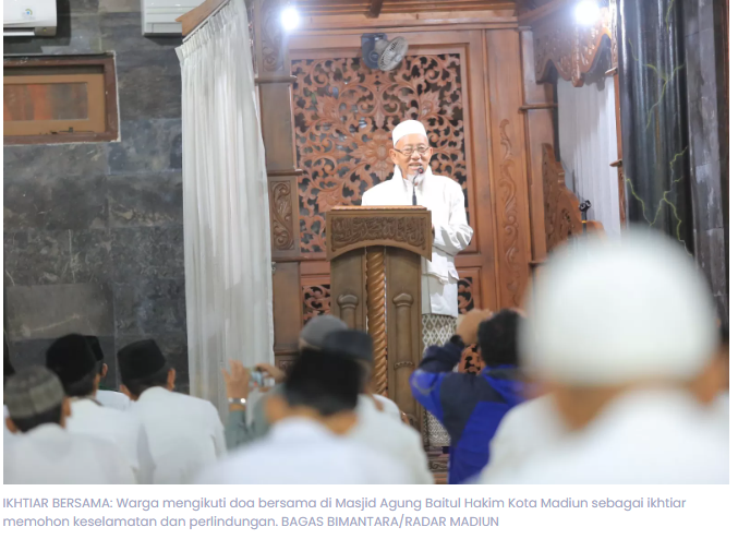 Tanpa Muatan Politik, Warga Kota Madiun Gelar Doa Bersama Tolak Musibah