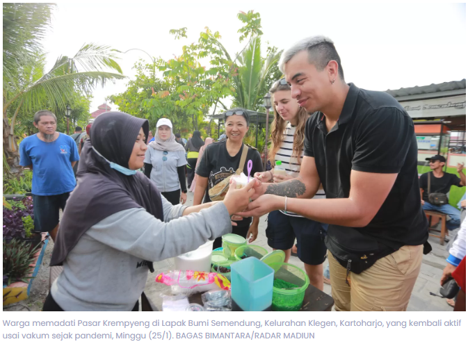 Pasar Krempyeng Bumi Semendung Madiun Kembali Hidup, Jadi Magnet Baru Wisata Minggu Pagi