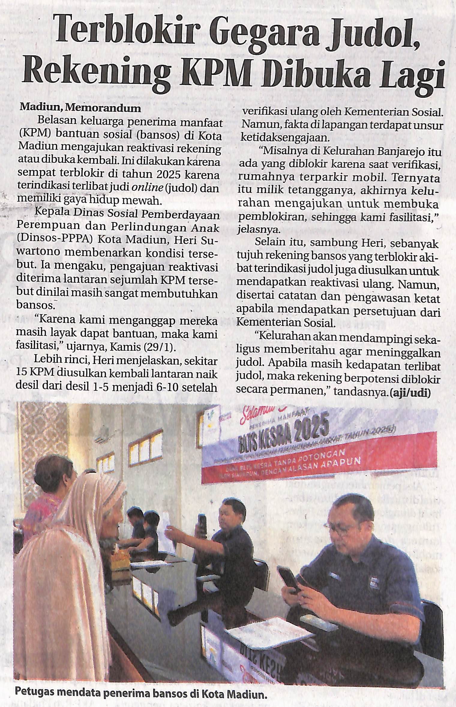 Terblokir Gegara Judol, Rekening KPM Dibuka Lagi