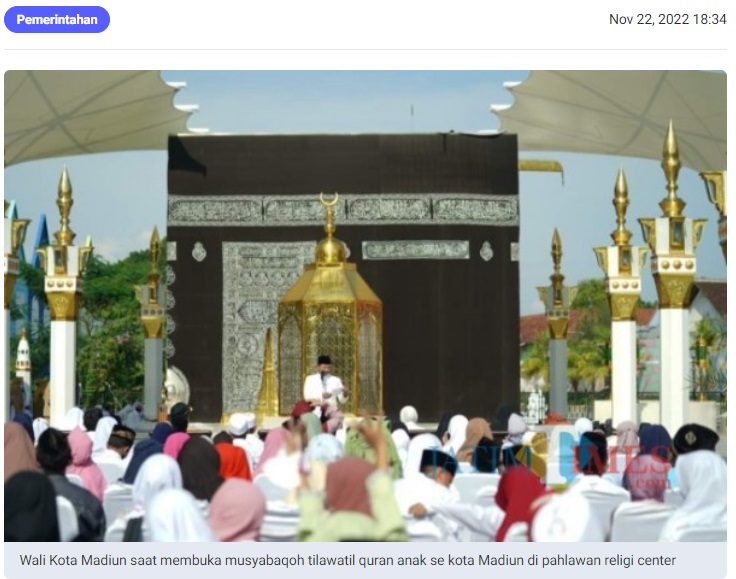 Buka MTQ Anak, Wali Kota Madiun: Semoga Lahir Bibit Unggul di Bidang Tartil dan Tilawah