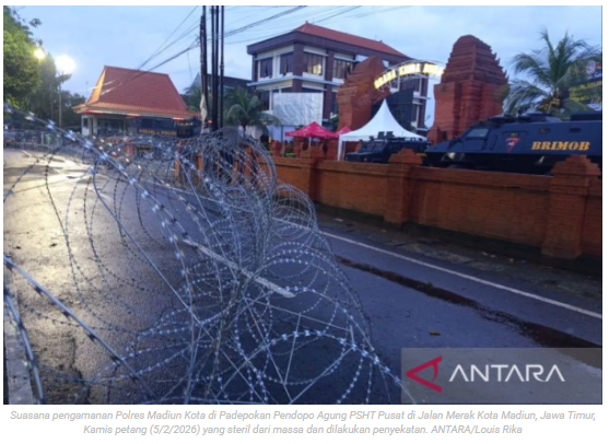 Polres Madiun Kota siagakan ribuan personel amankan Parluh 2026 PSHT