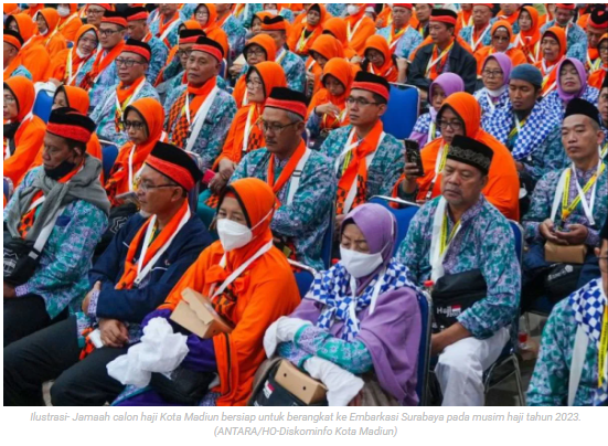 Sebanyak 122 jamaah calon haji asal Kota Madiun ikuti manasik