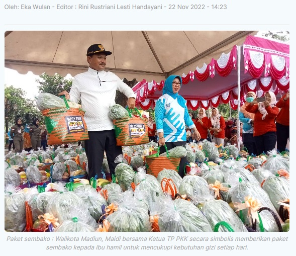 Pemkot Madiun Pastikan Kecukupan Gizi Ibu Hamil Lewat Program Warung Stop Stunting