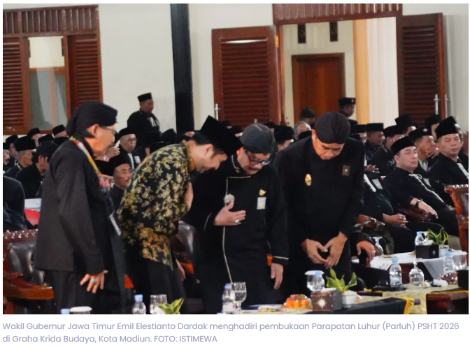 Hadiri Parluh PSHT 2026 di Madiun, Emil Dardak Tekankan Persatuan Bangsa