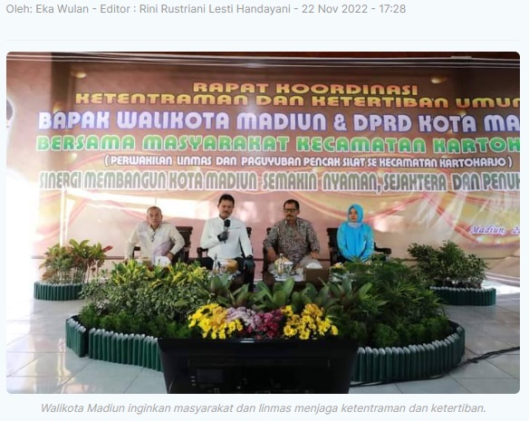 Walikota Madiun Ajak Warga Ciptakan Ketentraman dan Ketertiban