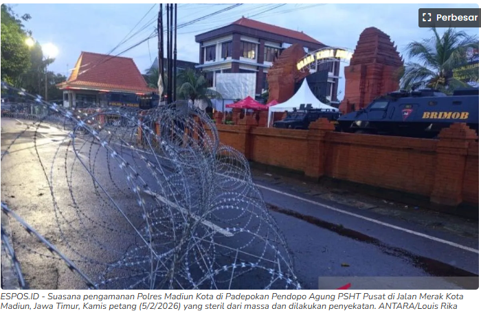1.500 Personel Disiagakan untuk Amankan Parluh PSHT 2026 di Madiun