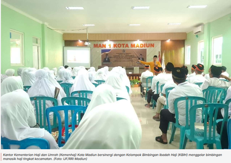 Kemenhaj Kota Madiun Gelar Manasik Haji Tingkat Kecamatan