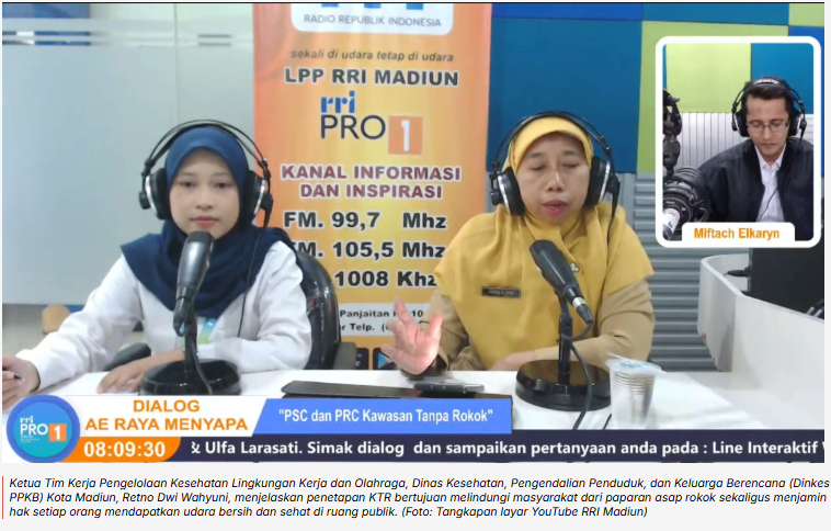 PSC dan PRC Kota Madiun Resmi Jadi Kawasan Tanpa Rokok