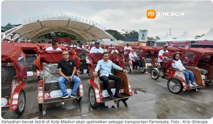 Becak Listrik dari Presiden RI, Pemkot Madiun Optimalkan Untuk Mendukung Transportasi Pariwisata