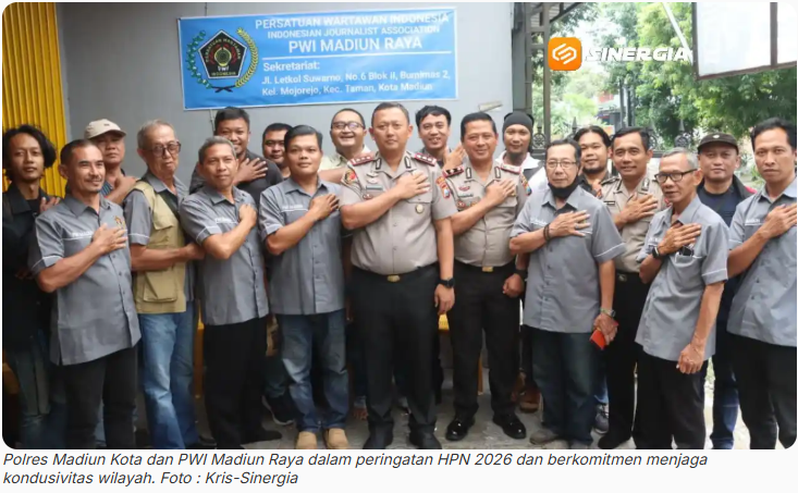 Polres Madiun Kota dan PWI Madiun Raya Komitmen Wujudkan Kamtibmas yang Kondusif