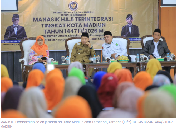 226 CJH Kota Madiun Mulai Manasik, Masuk Kloter 22 Berangkat 27 April 2026