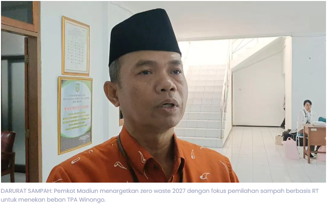 Zero Waste Jadi Prioritas Pemkot Madiun, Pengelolaan Sampah Tak Lagi Bertumpu di TPA Winongo