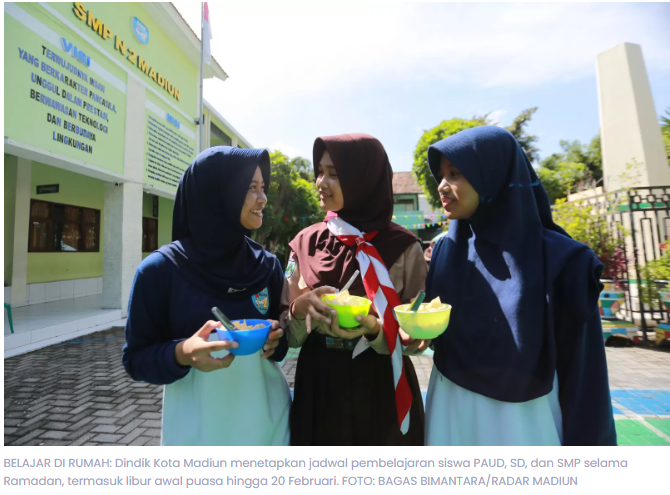 Dindik Madiun Tetapkan Jadwal Sekolah Selama Ramadan, Ini Jam Masuk dan Durasi Pelajaran