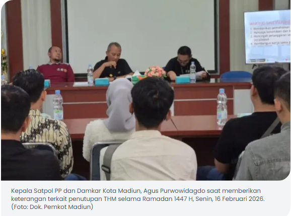 Selama Ramadan 1447 H, Pemkot Madiun Tutup Total THM Mulai 18 Februari