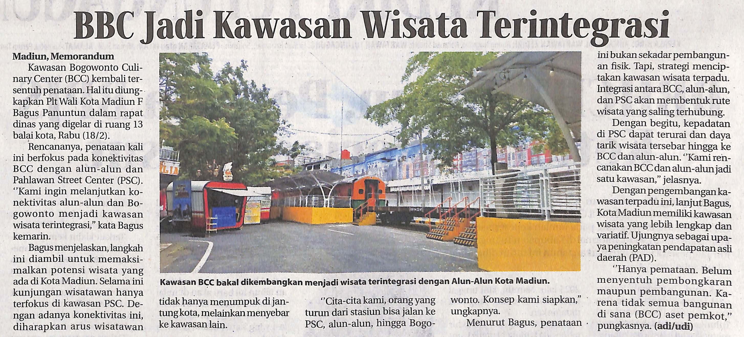 BBC Jadi Kawasan Wisata Terintegrasi