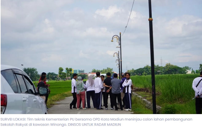 Kementerian PU Survei Lahan Sekolah Rakyat di Kota Madiun, Disiapkan Seluas 8 Hektare