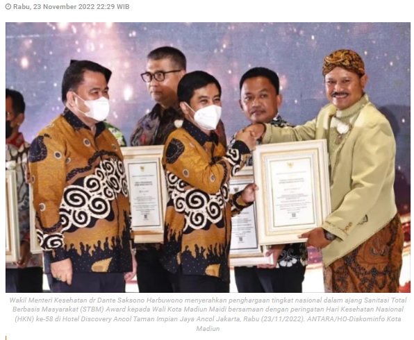 Madiun raih STBM 2022 tingkat nasional