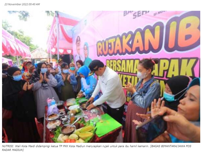 Pemkot Madiun Undang Ratusan Ibu Hamil Rujakan