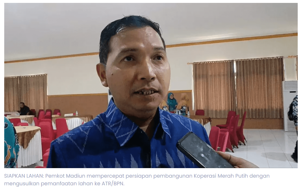 Koperasi Merah Putih Segera Dibangun di Seluruh Kelurahan, Pemkot Madiun Kejar Izin LSD