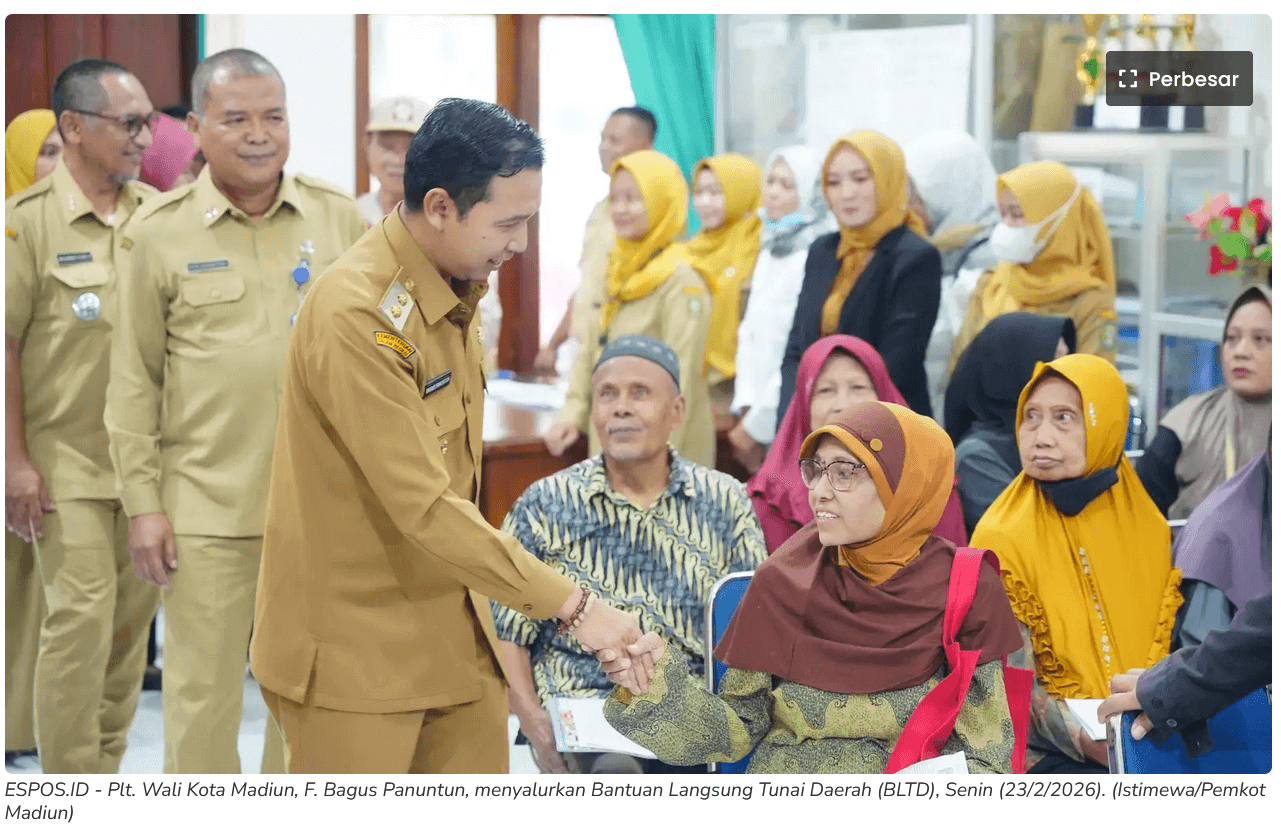 Ribuan Warga Menerima BLTD, Pemkot Madiun Anggarkan Rp1,2 Miliar