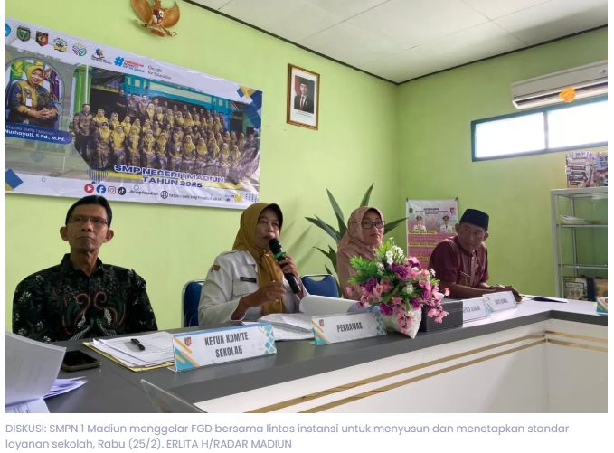 SMPN 1 Madiun Tetapkan 11 Standar Layanan, Fokus Cegah Bullying dan Tingkatkan KBM