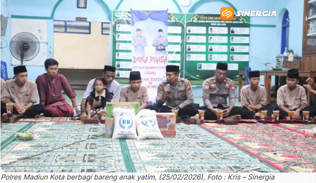 Polres Madiun Kota Berbagi Santunan di Panti Asuhan Muhammadiyah, Pererat Silaturahmi dan Motivasi Anak Asuh