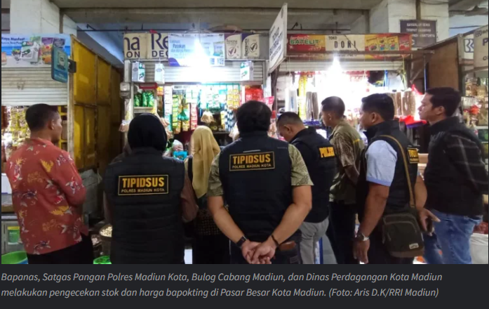 Satgas Pangan Polres Madiun Kota Siap Tindak Tegas Penimbun Bapokting