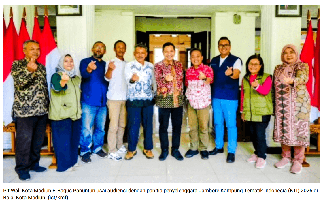 Kota Madiun Bakal Jadi Tuan Rumah Jambore KTI 2026, Plt Wali Kota: Dongkrak Ekonomi dan Kolaborasi