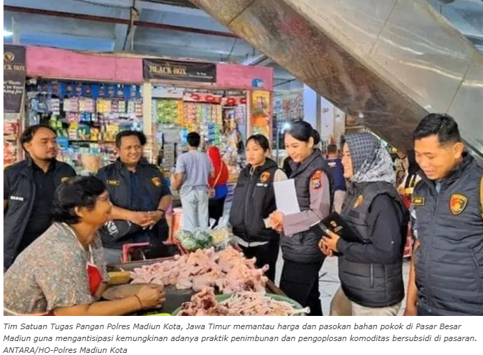 Polres Madiun Kota Antisipasi Penimbunan Bahan Pokok Jelang Lebaran