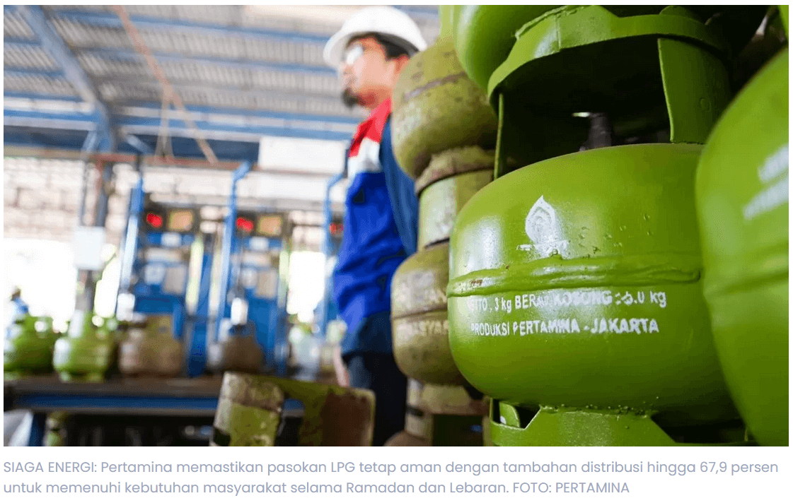Jelang Lebaran, Pertamina Tambah Pasokan LPG hingga 67,9 Persen di Madiun