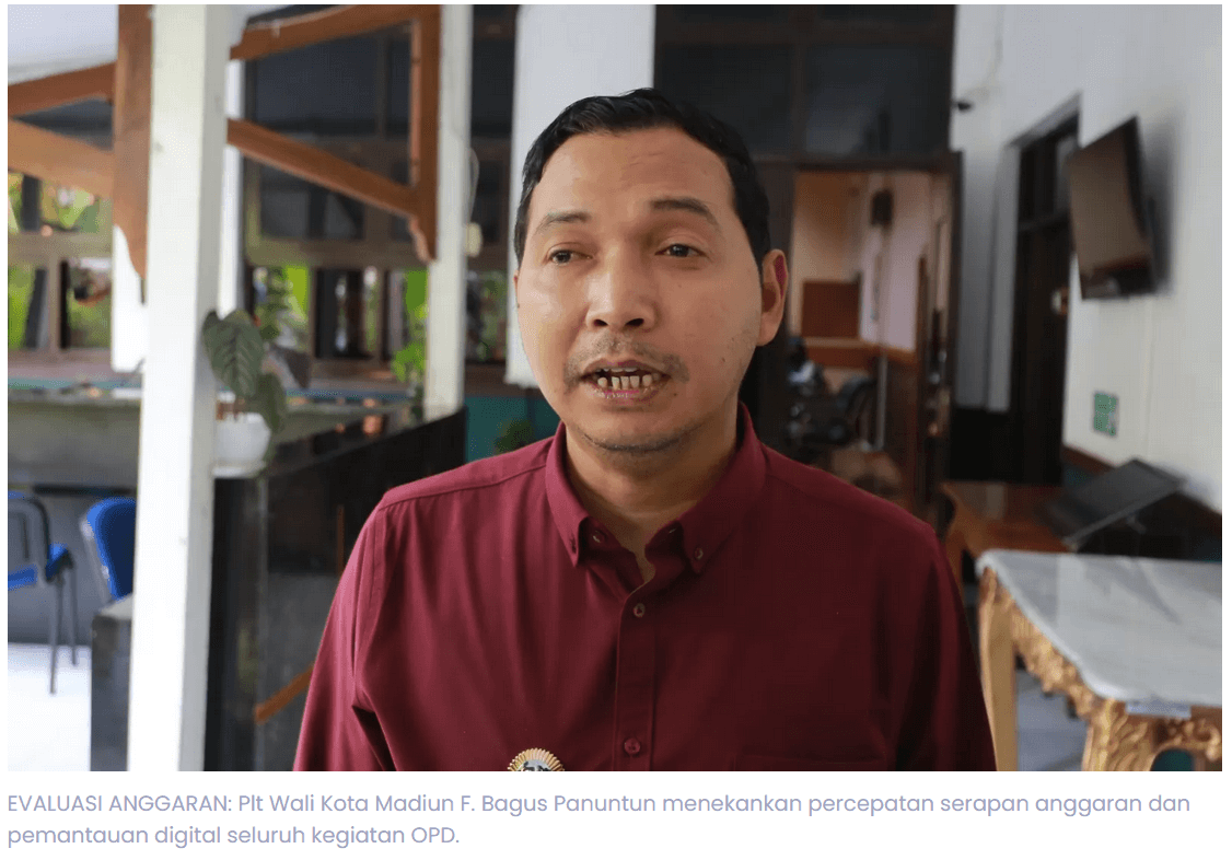 Penyerapan Anggaran Seret, Plt Wali Kota Madiun Wanti-Wanti OPD