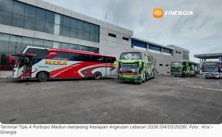 Kesiapan Angkutan Lebaran 2026, Terminal Tipe A Purboyo Madiun Pasang 18 CCTV dan Ramp Check Rutin