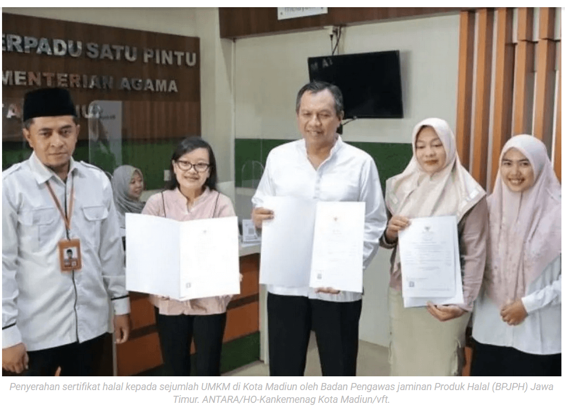 BPJPH Jawa Timur dorong UMKM Kota Madiun dapat sertifikat halal