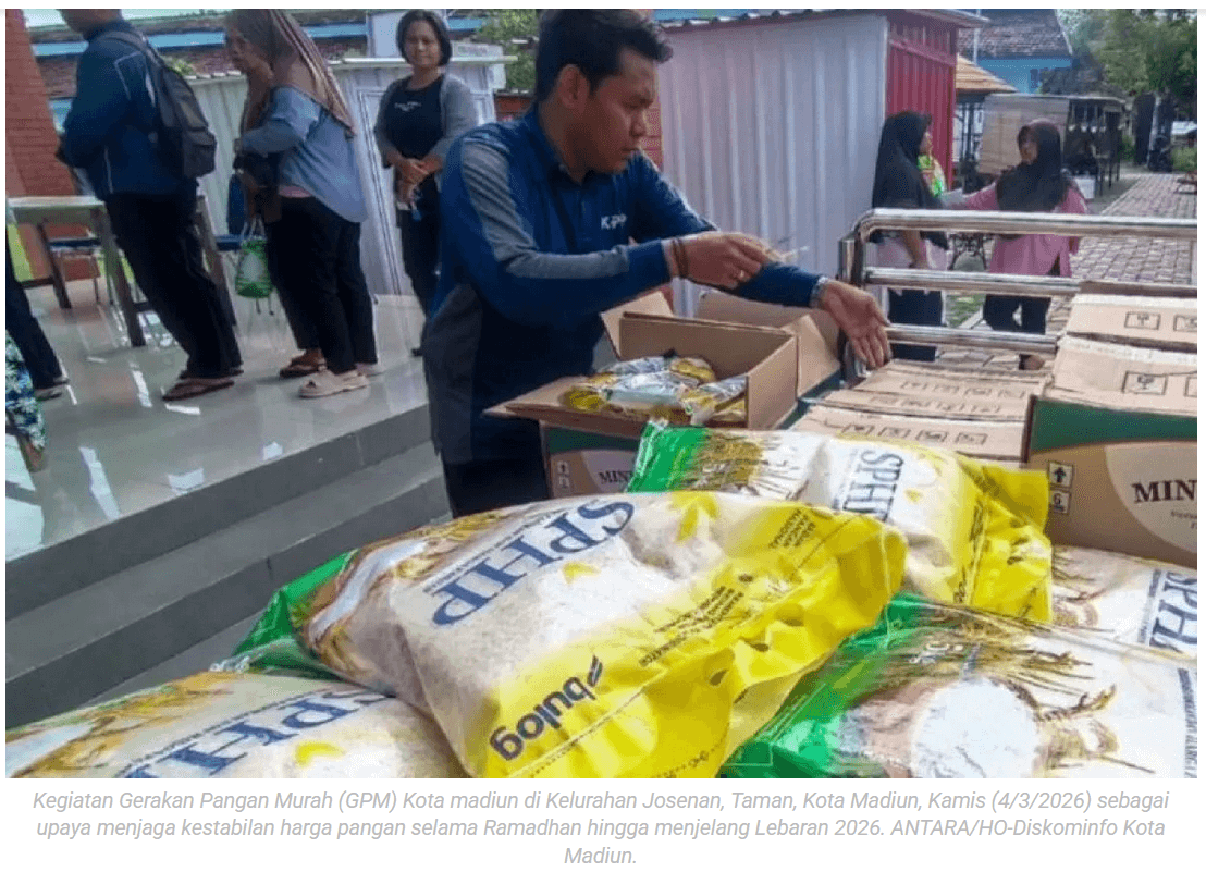 Kota Madiun gencarkan GPM untuk stabilkan harga pangan jelang Lebaran