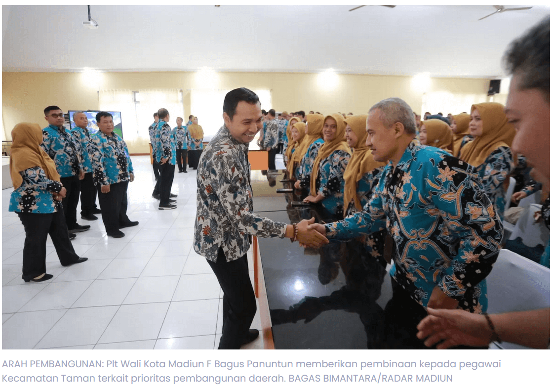 Plt Wali Kota Madiun Minta Lurah dan Camat Paham Prioritas Pembangunan