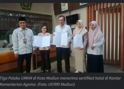 Pengawas Jaminan Produk Halal Dorong UMKM Kota Madiun Urus Sertifikat Halal
