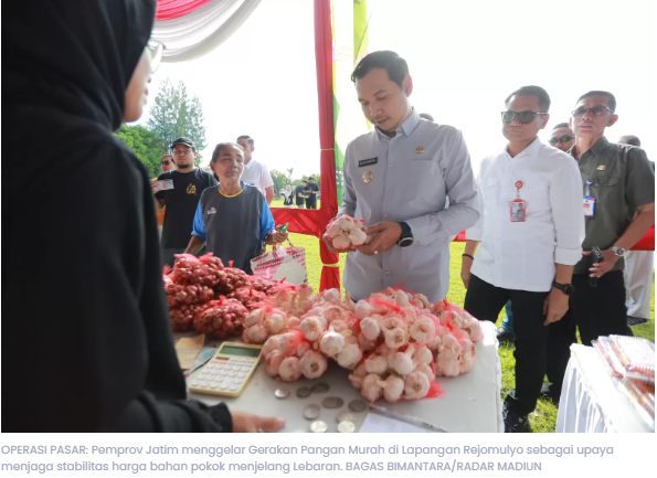 Harga Cabai Naik Jelang Lebaran, Pemprov Jatim Gelar Pangan Murah di Madiun