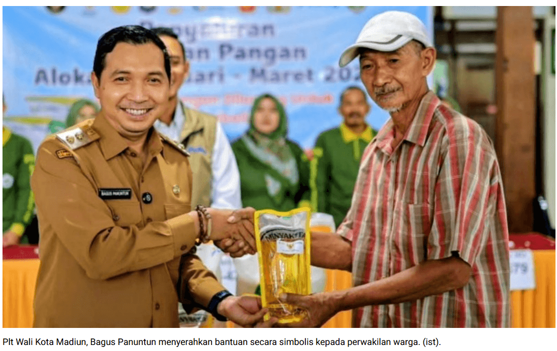 Stimulus Jelang Lebaran! 14.726 Warga Kota Madiun Dapat Bantuan 20 Kg Beras dan 4 Liter Minyak