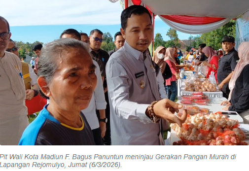 Gerakan Pangan Murah Digelar di Kota Madiun, Warga Antre Sejak Pagi Berburu Sembako