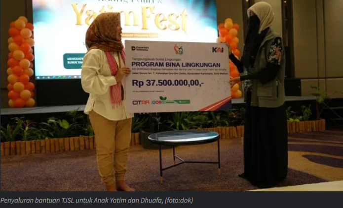 KAI Daop 7 Madiun Salurkan Bantuan TJSL untuk Anak Yatim dan Dhuafa