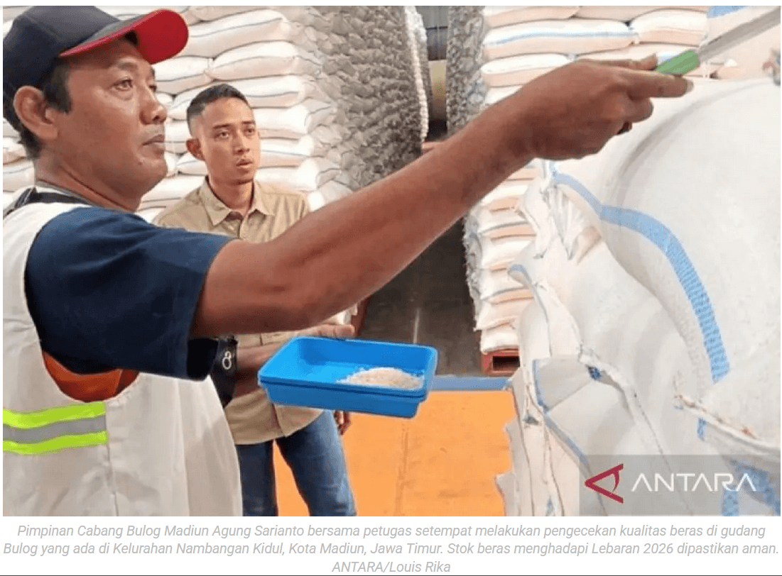 Bulog Madiun minta warga tak belanja berlebihan karena stok beras aman