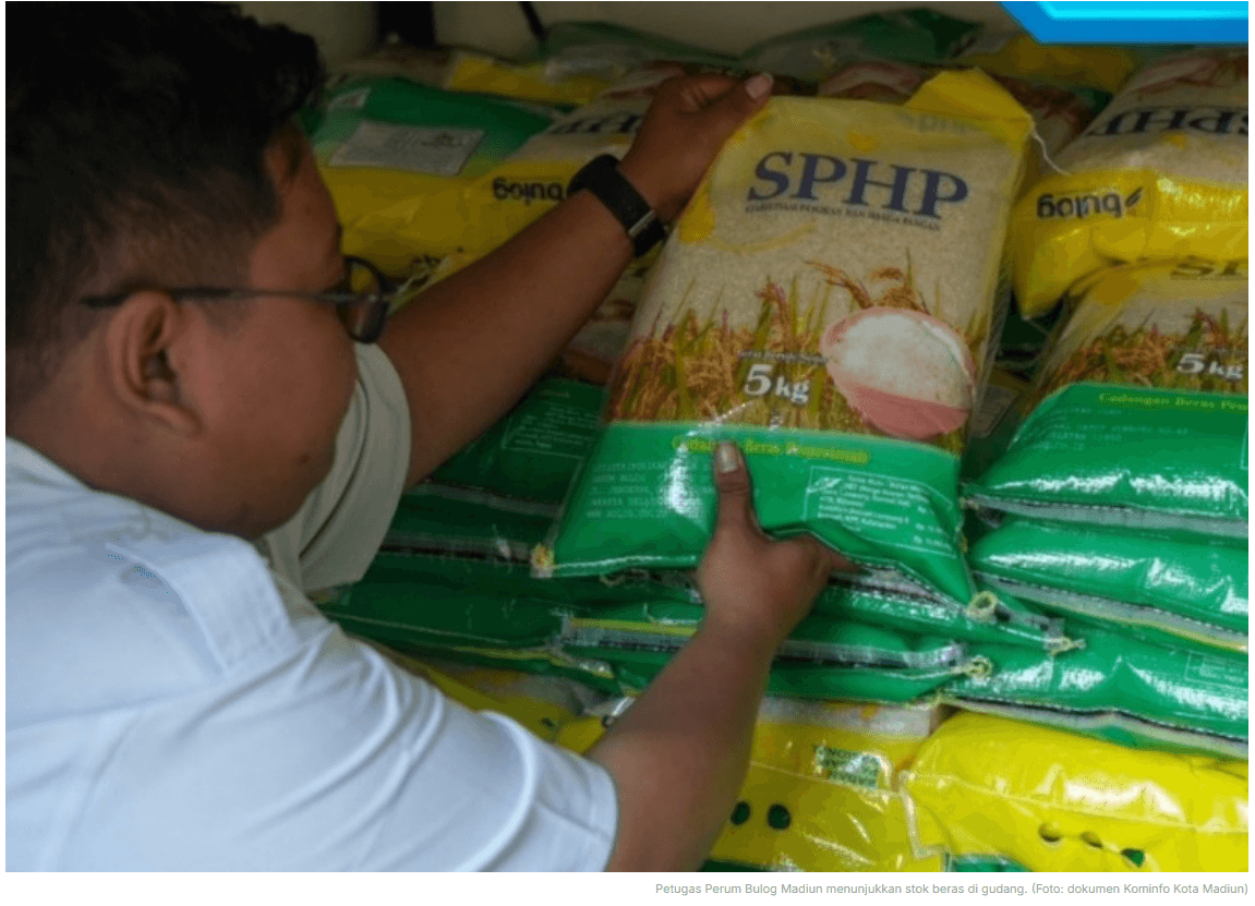 Stok Pangan Aman, Perum Bulog Madiun Imbau Warga Tak Panic Buying