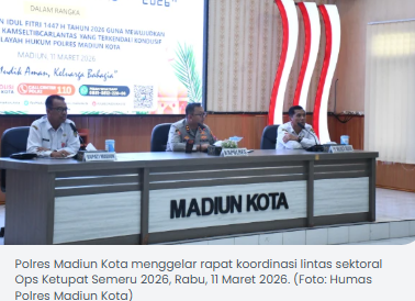 Ops Ketupat Semeru 2026, Polres Madiun Kota Siapkan Pengamanan Mudik Lebaran