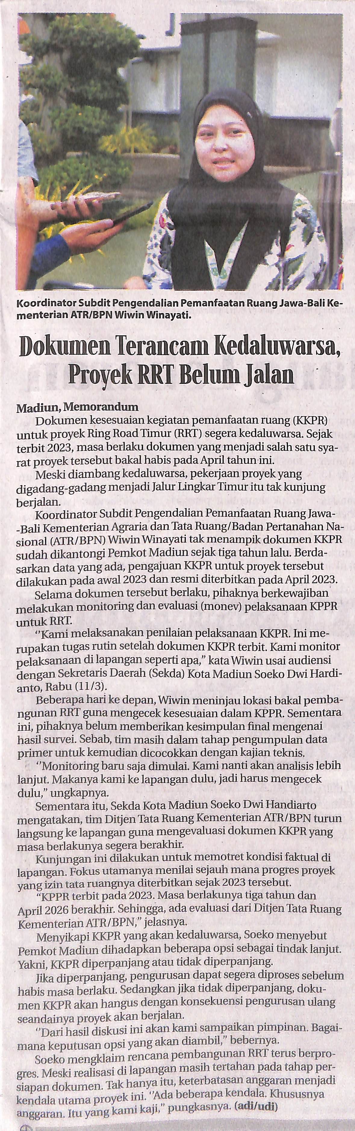 Dokumen Terancam Kedaluwarsa, Proyek RRT Belum Jalan