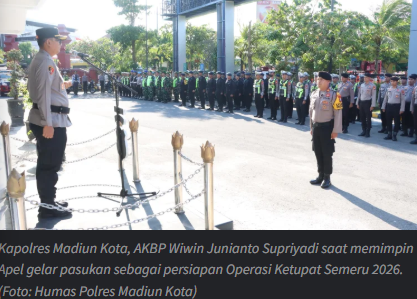 741 Personel Dilibatkan dalam Operasi Ketupat Semeru 2026 di Kota Madiun