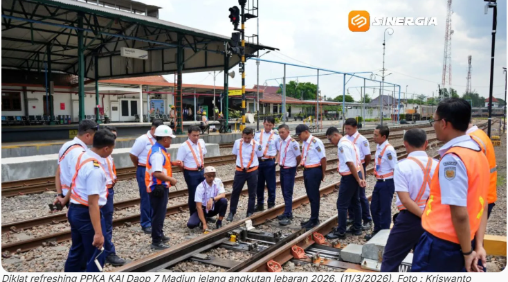 Keselamatan Jadi Prioritas! KAI Daop 7 Madiun Gelar Refreshing PPKA Jelang Angkutan Lebaran 2026